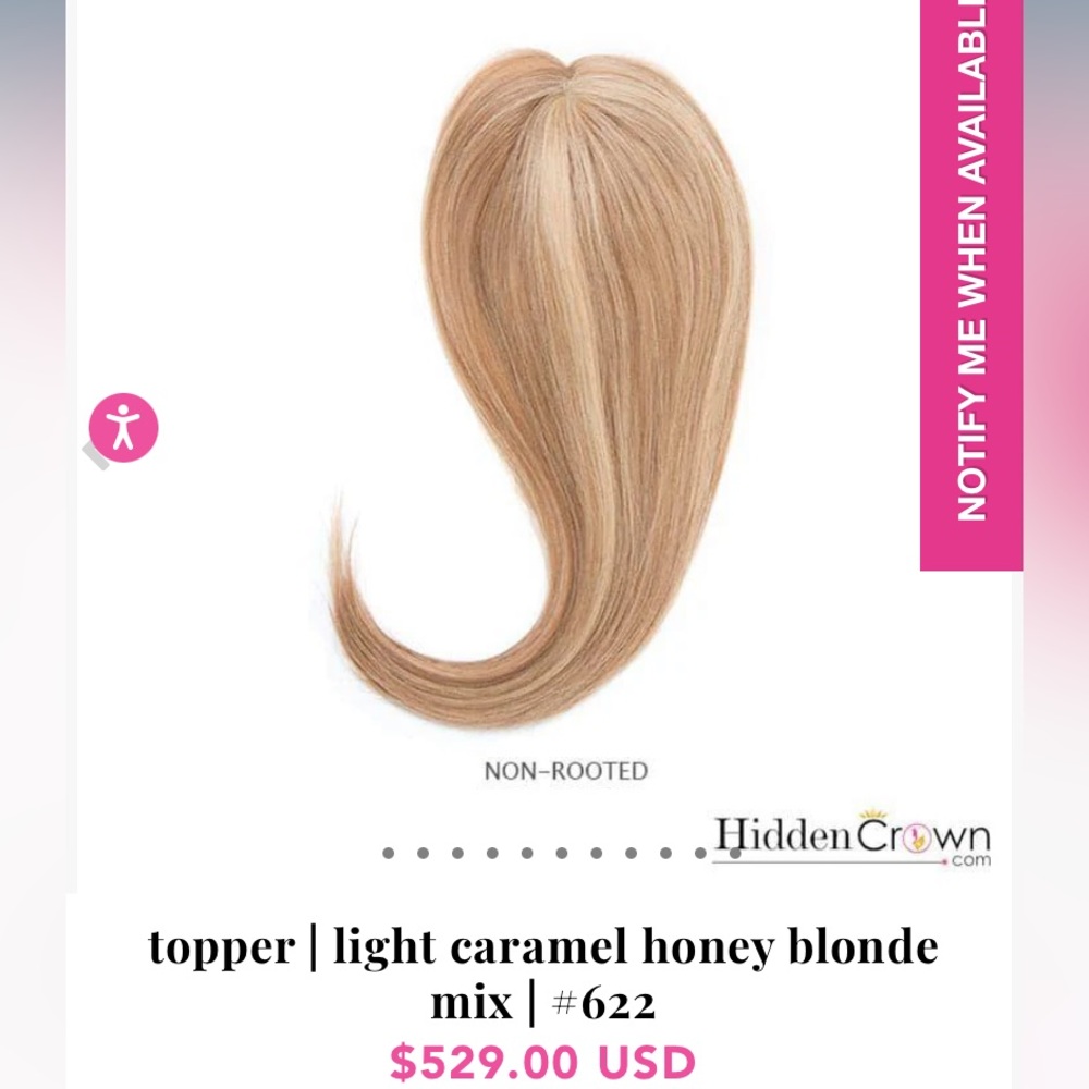 Light Caramel Honey Blonde Hair Topper